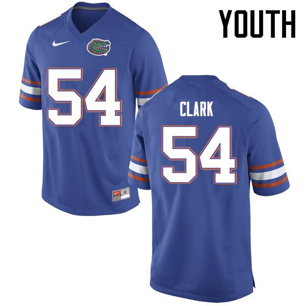 Youth NCAA Florida Gators Khairi Clark #54 Stitched Authentic Nike Blue College Football Jersey KYP5265VZ